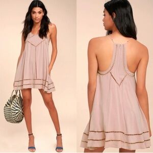 Lulu's Light Pink Sleeveless Mini Dress
